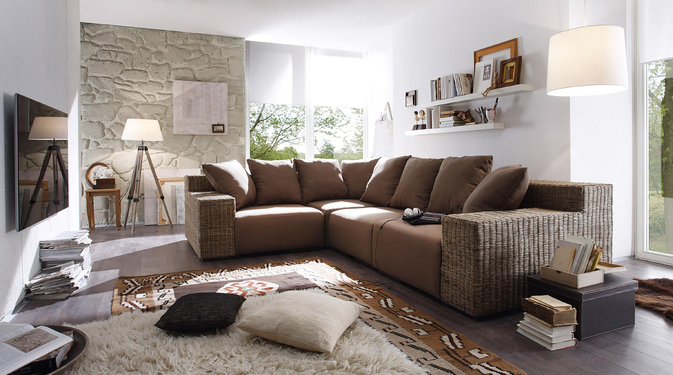 Braunes Sofa • Bilder &amp; Ideen • Couch inside Wohnzimmer Braune Couch