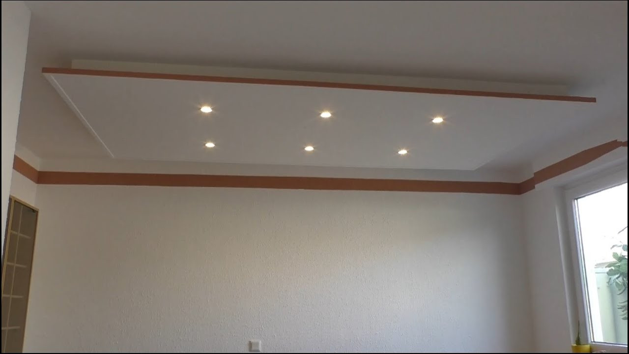 Decke Abhängen Und Led Strahler Und Led Strips Light Einbauen ( Tutorial ) for Wohnzimmer Decke Abhängen