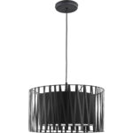 Hängelampe Wohnzimmer Modern Schwarz Metall ∅40Cm Leuchte With Regard To Lampe Wohnzimmer Schwarz