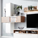 Interliving Wohnzimmer Serie 2102 – Designsäule 510481 011, Weißer Inside Hängeschrank Weiß Wohnzimmer