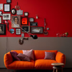 Wandfarbe - Wohnideen Mit Eine Wand In Rot - [Living At Home] inside Rote Wand Wohnzimmer